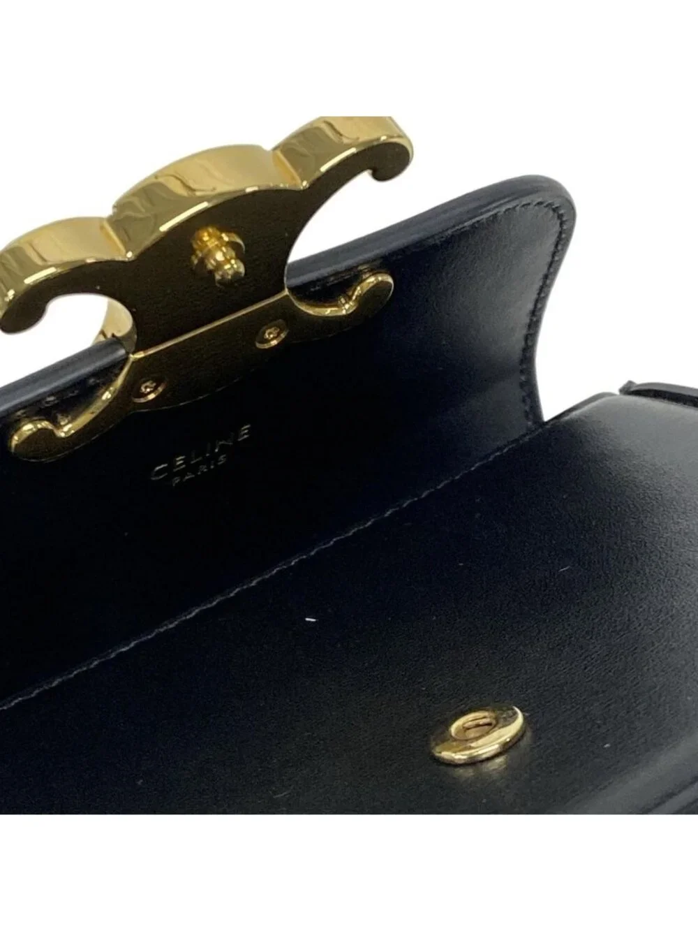 ★SOLD★ Celine Shoulder Bag Mini Claude Black - Picture 13 of 15